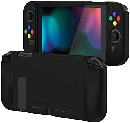 playvital Purple Galaxy Protective Case for Nintendo Switch, Soft TPU Slim Case Cover for Nintendo Switch Joy-Con Console with Colorful ABXY Direction Button Caps