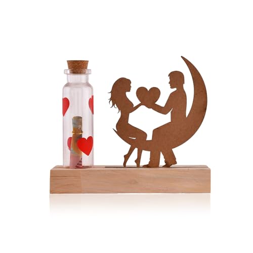 CraftVatika Valentines Gifts Love Couple Showpiece with Wooden Base Propose Gift for Girlfriend and Boyfriend Valentine Decoration Couple Gifts for Valentine's Day 5 31w8GvqMhjL