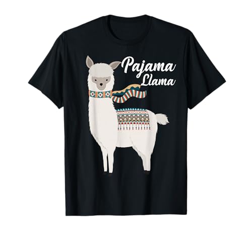 Cute Pajama Llama Bed Time T-Shirt Llama Pajama T-Shirt