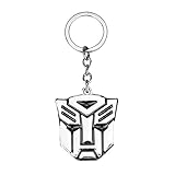 10cm x 10cm Transformers Optimus Prime SCHL?sselring aus Edelstahl (schwarz)