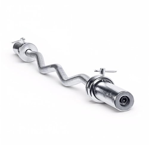 CAP Barbell 47-Inch Olympic Curl Bar - Black | Curl Barbell for Bicep and Tricep Workouts, Strength...