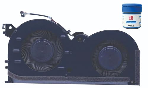 Image of High- Quality Replacement Internal CPU+GPU Cooling Fan for Lenovo IdeaPad Gaming 3і 15IMH05 3-15IMH05 3-15ARH05 Creator 5-15IMH05 Laptop. Comes With MH501 Thermal Greasen (Cooling paste).