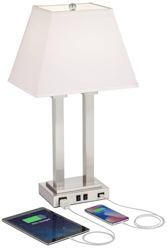 Lámpara de mesa moderna Possini Euro 26" con USB miniatura 6