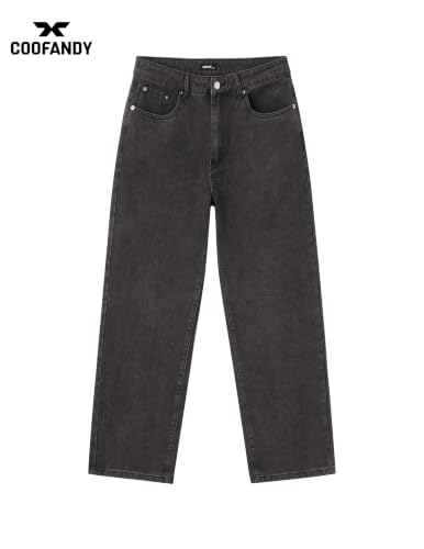 COOFANDY Mens Jeans Relaxed Fit Straight Leg Cotton Denim Work Jeans - Image 3