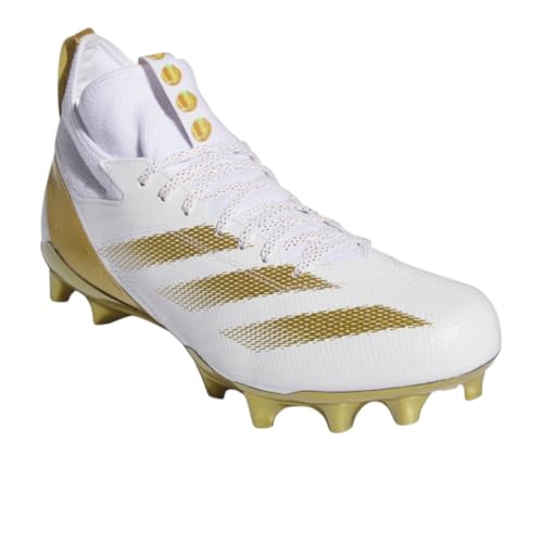Image of adidas Mens Adizero Impact Football Sneakers Shoes - White - Size 11.5 M