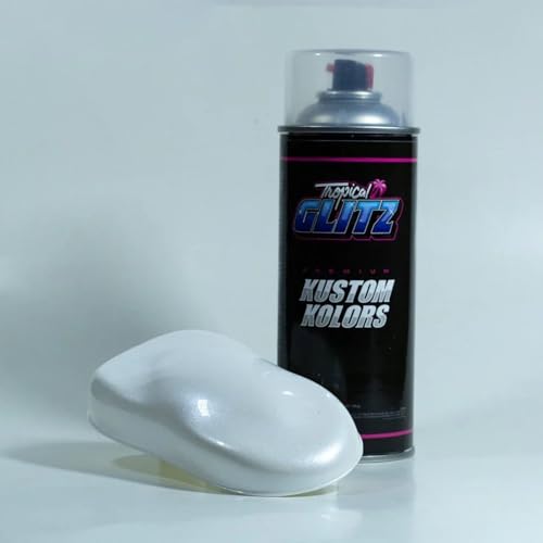 Interstellar White Pearl Spray Can Paint 12oz | High-Gloss Polyurethane Automotive Paint | Professional-Grade Pearl Basecoat for Cars Motorcycles & More (60)