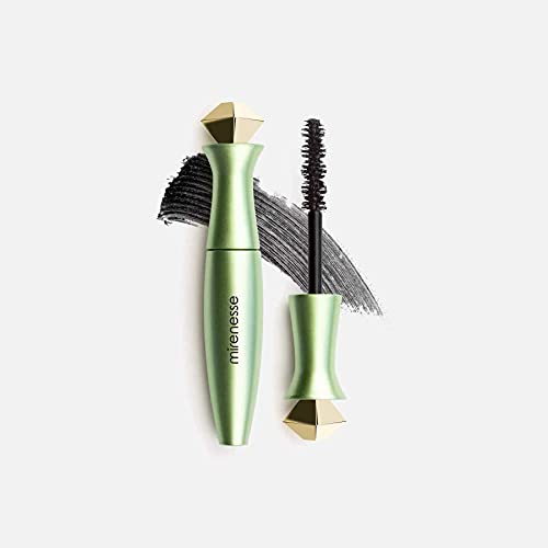 Mirenesse Mini Secret Weapon Organic 24hr Mascara, Strengthens & Safe for Sensitive Eyes, Vegan & Toxin Free, Black 0.14oz Mini
