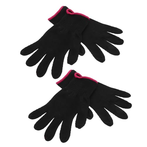 STOBAZA Hair Styling Curling Iron Heat Resistant Gloves 4pcs Set Silicone Bumps Barbershop Family