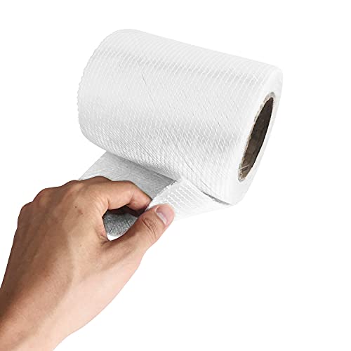 Image of 1708 Fiberglass Cloth Roll | 6 inch Wide by 360 inch (10 Yards) | Molding Roofing Boat Marine Repair | Resin & Epoxy Compatible | Roll Package (6 inch 1708 Fiberglass)