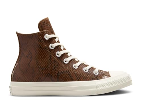 Converse CTAS HI Women's Shoes, Dark Whiskey/Egret/Black, Size 6