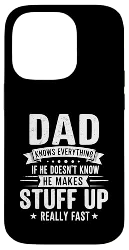 お父さんはすべてを知っている。もし彼が知らなければ彼は物事を作る スマホケース iPhone 14 Pro 用