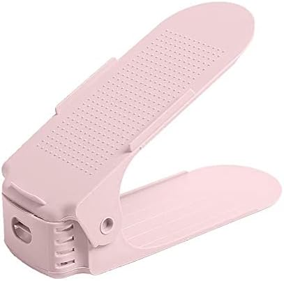 AOLIAO 5PCS Shoe Slots Organizer Adjustable Shoe Storager Space Saver Stackable Double Layer Shoe Rack Holder for Shoebox Closet Organization