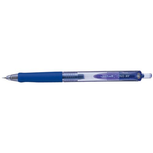 Set de 5 Bolígrafos Uni-ball Signo RT Rubber Grip Azul 0.38mm miniatura 1