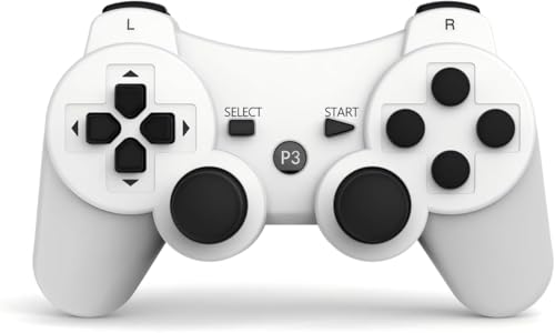 Image of MOVONE wireless Controller for ps3 Rechargeable Game Wireless Controller 2Pack with2 Charging Cables, Compatible with Playstation3