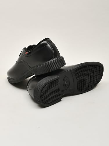 Image of Titas Uniform School Shoes for Kids Boys with PVC | Quick-Wear | Stylish & Lightweight | Comfortable Footbed | Black