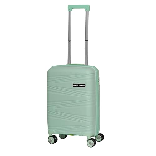 Image of Small Cabin 55 Cm Hard Sided Spinners, Expandable Travel & Luggage Bags Trolley Bag (Green)
