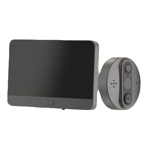 MQODLFP 3MP Smart Life Tuya 1080P WiFi puerta campana ojo mirilla 5000mAh batería PIR detector de movimiento IR visor digital