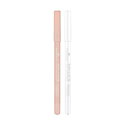 Essence Stay & Play Gel Eyeliners 03 Silky Nude y 04 Ice Ice Baby Bundle