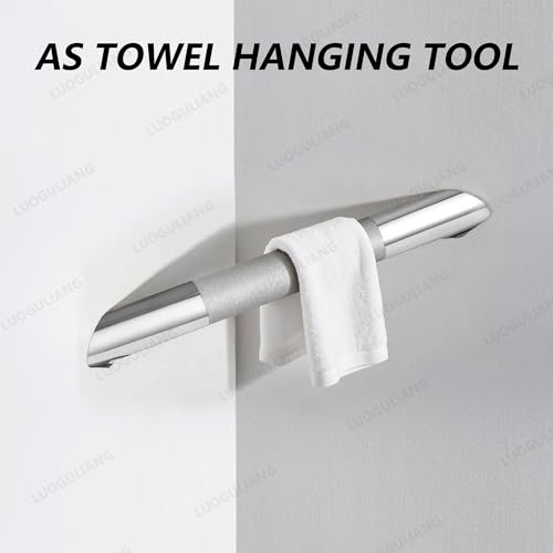LUOGULIANG Shower Foot Rest Bar, Polished Chrome Corner Shower Foot Rest for Shaving Legs, Stainless Steel Wall Mounted Bathroom Shower Foot Step