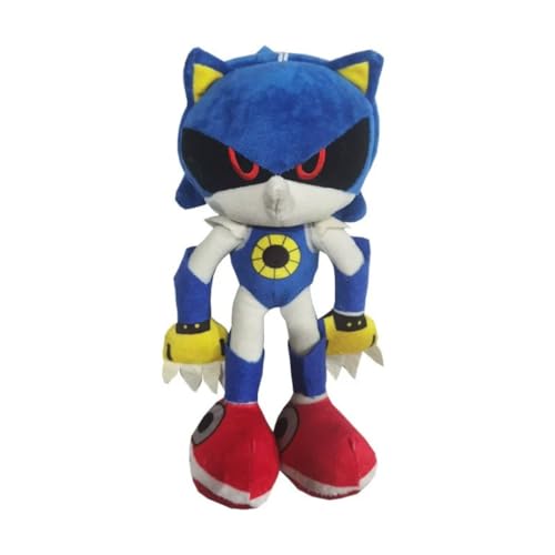 Metal Sonic Robot Plush Toy 28cm Soft Stuffed Character Gaming Collectible Gift for Kids and Fans
