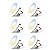 FREELICHT 6 Pack 4 Inch Retrofit LED Recessed Lighting, Selectable 2700K/3000K/4000K/5000K/6000K, Dimmable Flat LED Can Lights, 7W=60W, 700LM, IC & Damp Rated, ETL & FCC, White
