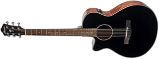 Ibanez AEG50L Left-Handed Acoustic-Electric Guitar - Black High Gloss