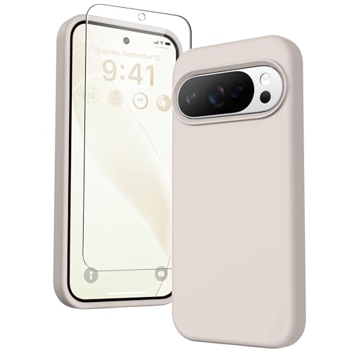 Coque silicone Google Pixel 10 au design épuré et doux toucher microfibre