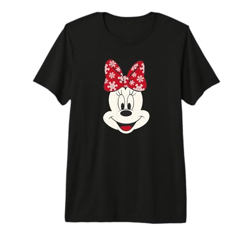 T-shirt Minnie Mouse Disney grandes oreilles vêtement premium coton pour femme et ado