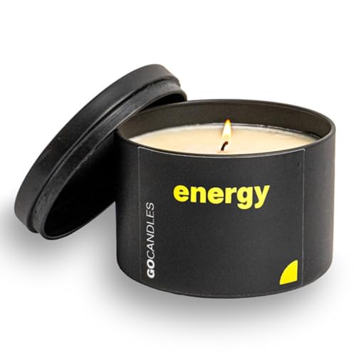GO Candles Energy Large Scented Candle for Men & Women