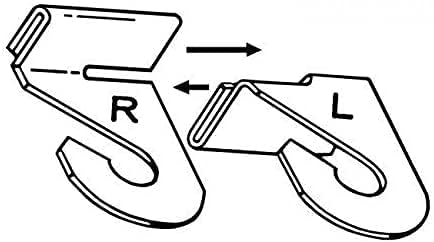 Miniatura 4 de 25 pares de ganchos de aluminio de alta resistencia para barras en T de techo caído - 50 piezas en total (25 izquierdas, 25 derechas) con contenedor