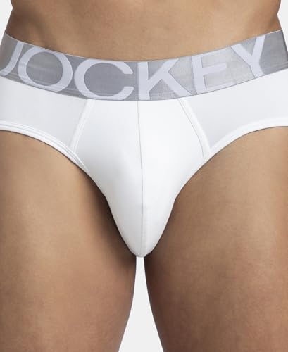 Image of Jockey IC27 Men's Tactel Microfiber Elastane Stretch Solid Brief with Moisture Move Treatment