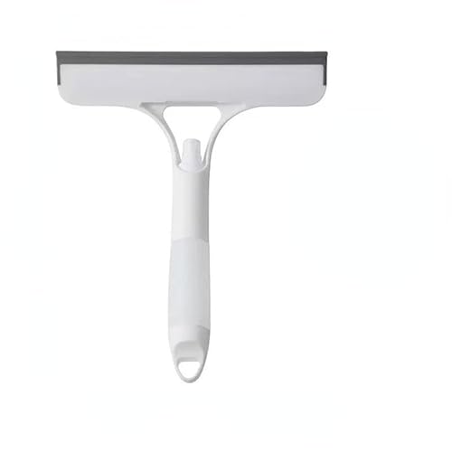 Ftorfar 3 in 1 Window Glass Squeegee Cleaning Scraper with Brush and Built-in Spray Bottleall-Purpose for Home Glass Floor Car Screen Bathroom Mirror Cleaner Kit Tool-2PCs(White)