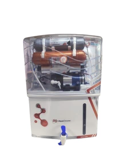 Image of Aqua Chrome Copper RO Water Purifier RO+UV+Copper+TDS+Mineral Adjuster 12 Litre Wall Mountable