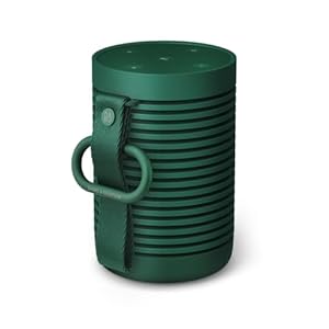 Bang & Olufsen Beosound Explore – High-end Wireless Portable Bluetooth Speaker for Outdoor, Home and Travel, 360 Degree IP67 Waterproof Speaker with Playtime Up to 27 Hours – Green