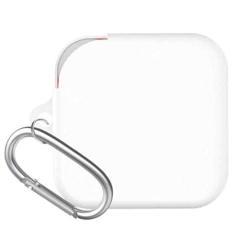 Image of Xcreo Soft Silicone Headphones Case Cover With Keychain For CMF By Nothing Buds Pro 2 (White)
