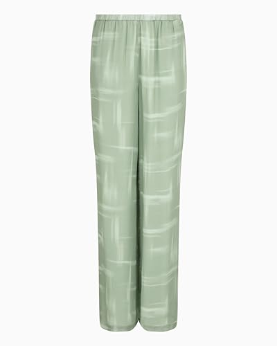 Armani Exchange Women's Chiffon Lightweight Patterned Trouser3