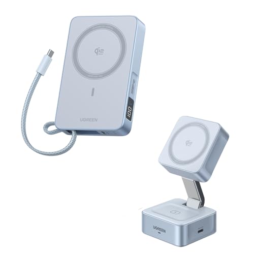 UGREEN MagFlow Qi2 25W Power Bank y Cargador Wireless