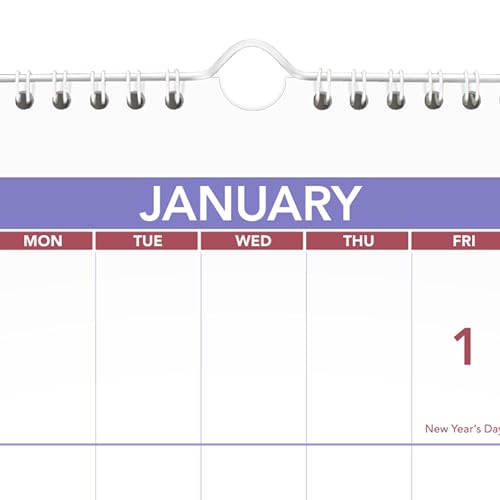 Image of AT-A-GLANCE 2027 Wall Calendar, 15-Month Dec-Feb, 24 inch x 12 inch, Horizontal 3-Month Reference (PM142827)