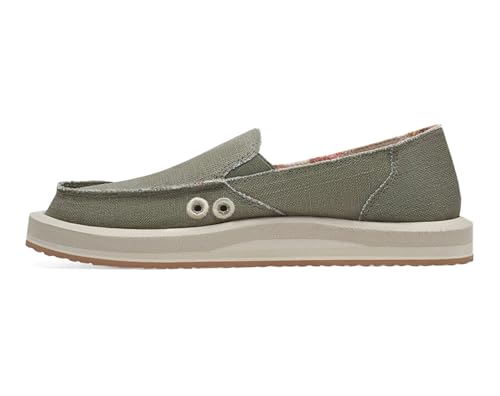 Image of Sanuk Womens Donna Soft Top Hemp Loafers | Womens Shoes | Slip On Shoes for Women | Women's Slip-on Loafers | Memory Foam Footbed