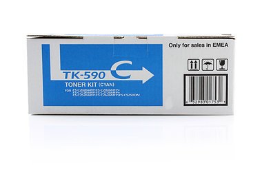 Toner cyan Kyocera TK-590C d'origine pour imprimante ECOSYS M6500