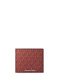 Michael Kors Carteira masculina Greyson Billfold com passe, assinatura carmesim, tamanho único