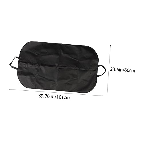 Luxshiny 2Pcs Business Folding Suit Cover Bag Portable Black Garment Protector for Travel Home Bedroom and Wardrobe Storage Medium2