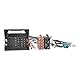 tomzz Audio 7057-001 Radio Adapter Kabel kompatibel mit Audi Skoda Seat VW Quadlock auf ISO + Antennenadapter mit Phantomeinspeisung Fakra auf DIN