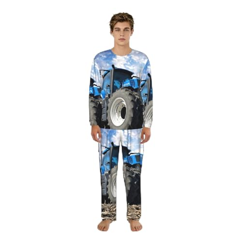 Pyjama tracteur agricole homme grande taille : confort absolu manches longues
