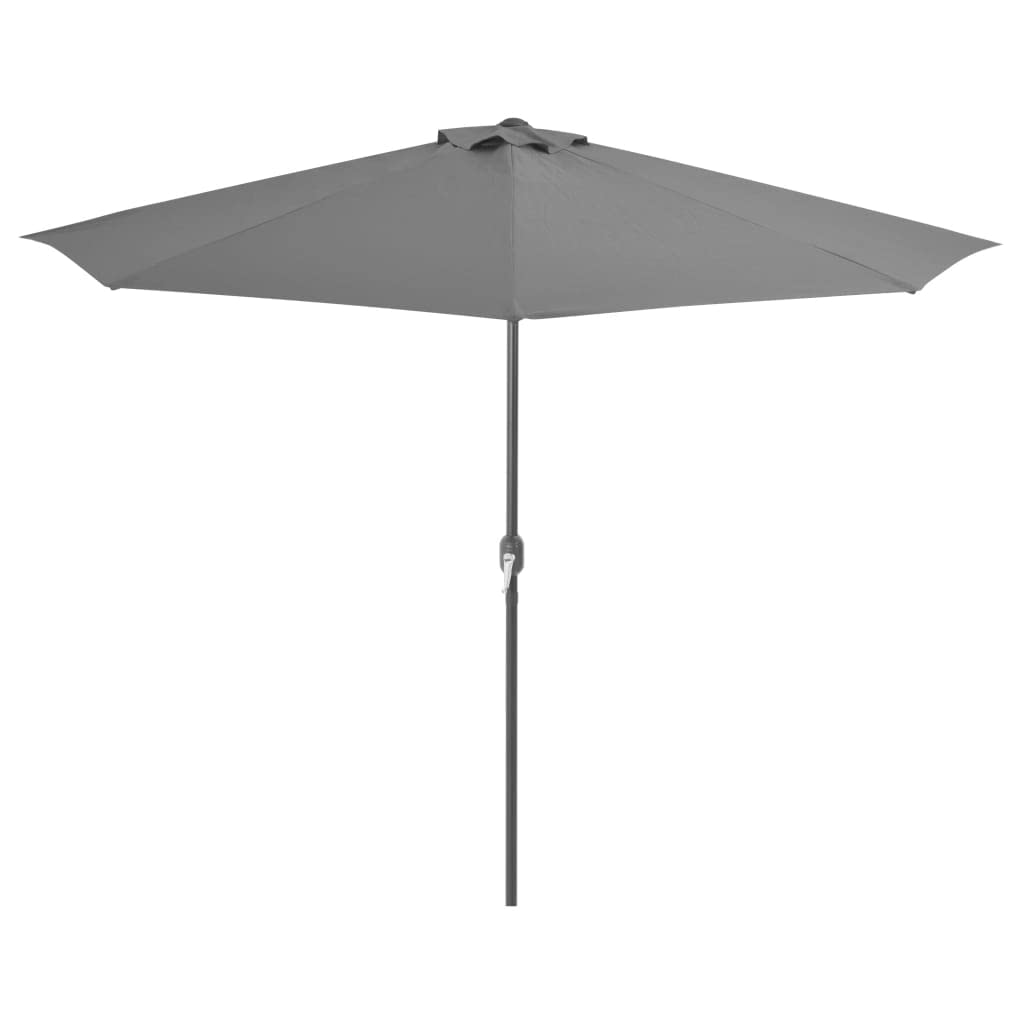 vidaXL Balcony Parasol - Aluminum Pole - Anthracite - 118.1