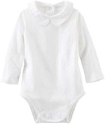 Amazon Co Jp Oshkosh オシュコシュ 白 襟つき ボディスーツ 襟フリルなし 長袖 60 70 80 85 ベビー 女の子 並行輸入品 ファッション