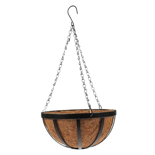 Yardenfun Hängetopf Aus Kokosfaser Und Eisen Zum Hängen Pflanzgefäß Für Zimmerpflanzen Und Balkon Hängeblumentopf Für Draußen