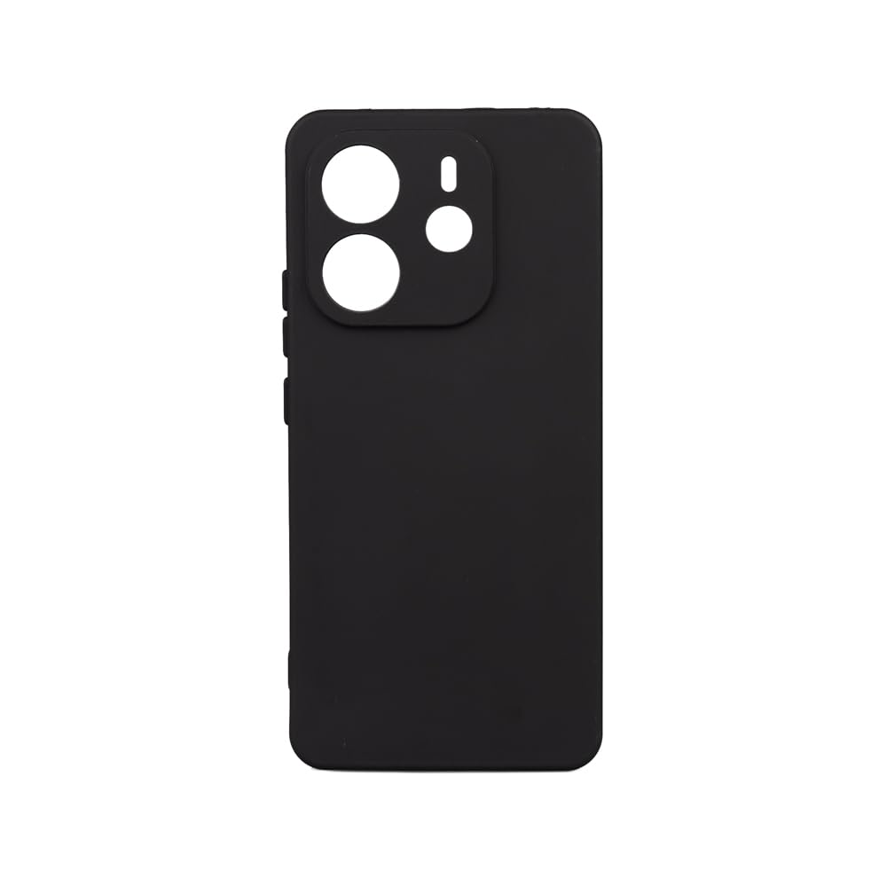 Zore Xiaomi ile uyumlu Redmi Note 14 4G Kılıf Zore Biye Silikon Siyah