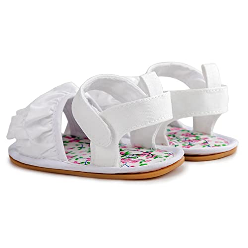 Infant Girls Open Toe Ruffles Shoes First Walkers Shoes Summer Toddler Flat Sandals Kid Water Shoes4