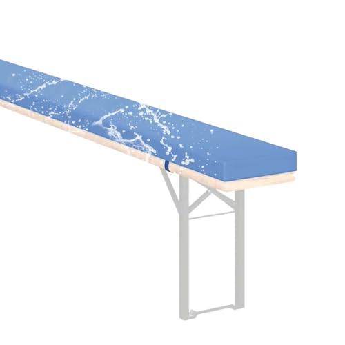 Padded Bierbank Cushion 220x25cm - Waterproof 3cm Thick Outdoor Garden Bench Seat Cover for Beer Tent Furniture Chair Pad Ideal for Parties & Events